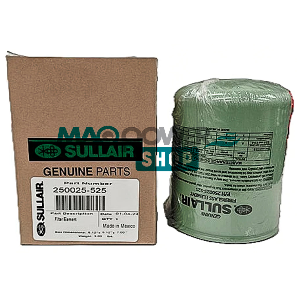 Filtro de aceite Sullair serie S/10 no. parte 250025-525