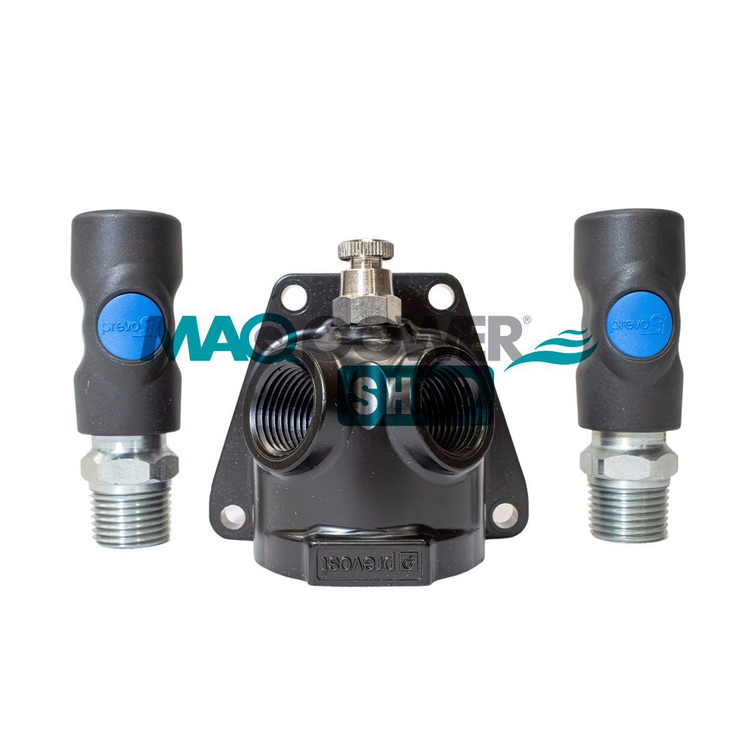 ISI 068203WK | ACOPLE DE PARED DUO ISO B DE 1/2" FNPT | PREVOST