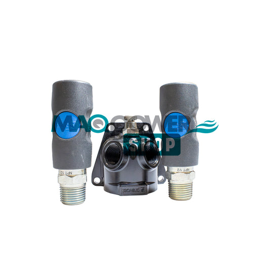 Acople de Pared Duo ISO B de 1/2" FNPT Prevost no. parte ISI 088203WK